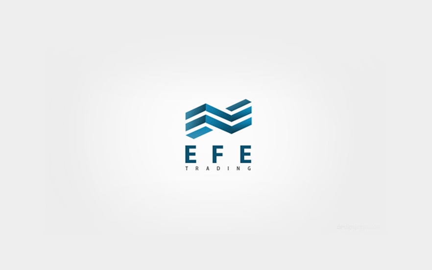 Blue abstract droplet-shaped logo mark.