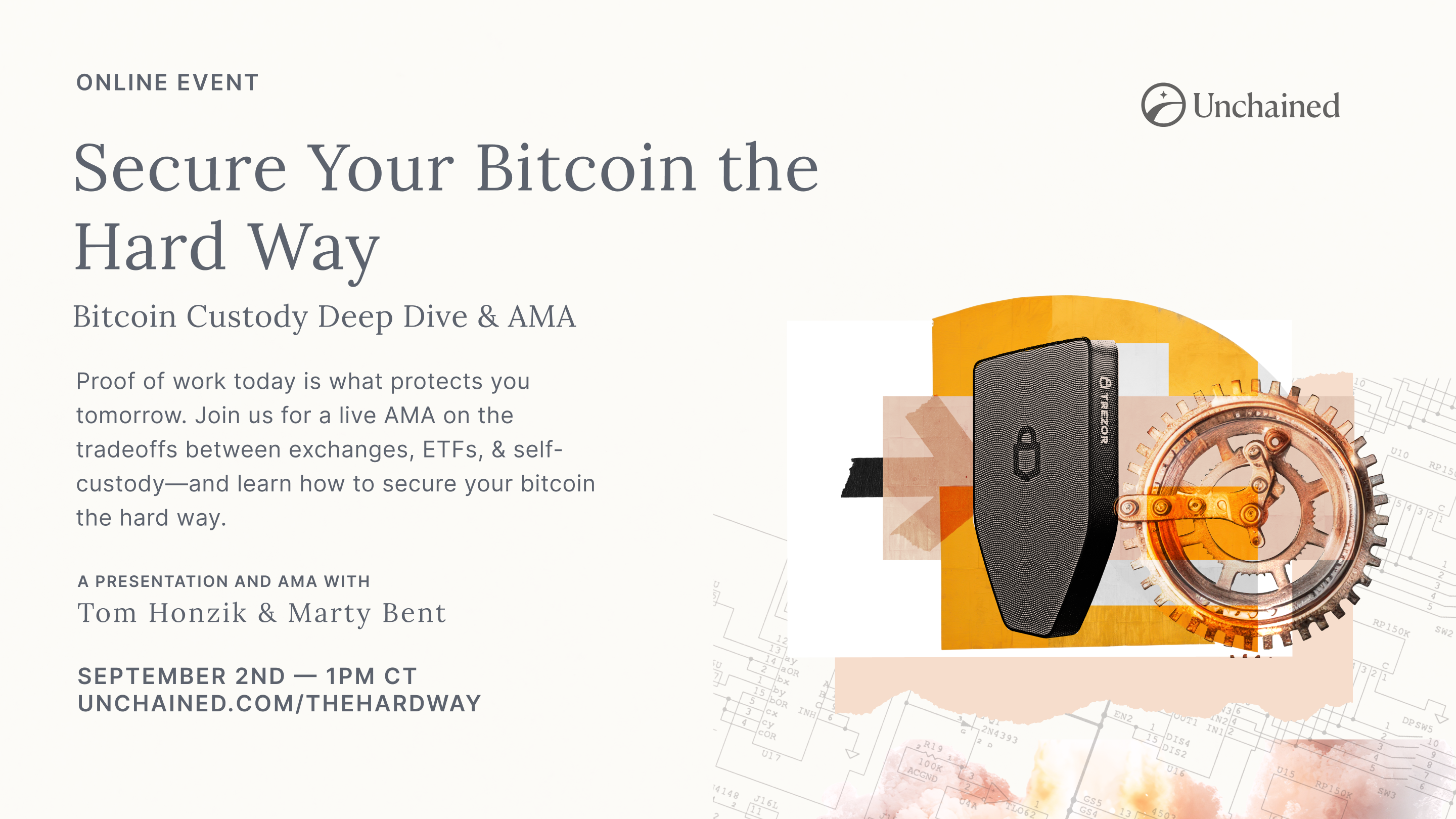 Online Event Sign-Up — Secure Your Bitcoin the Hard Way