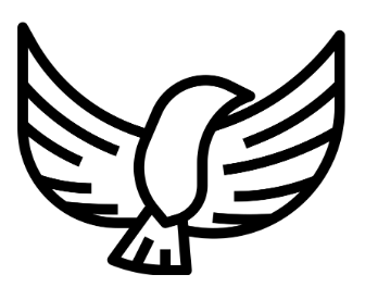 Das Logo zeigt einen Vogel.