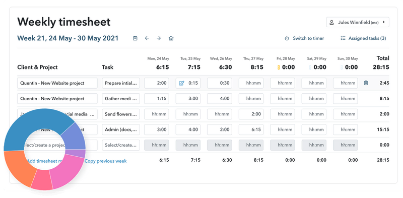 weekly timesheet