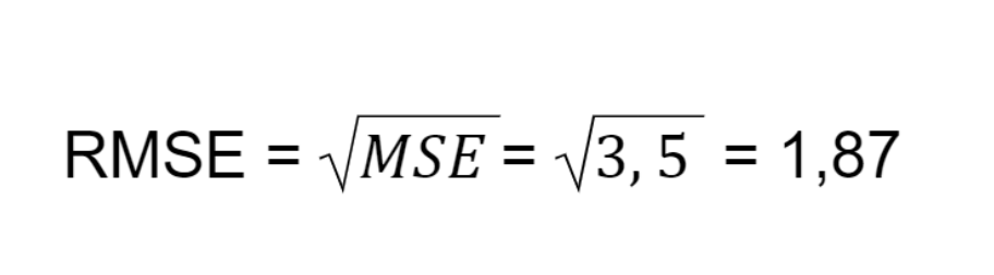 RMSE formula with example