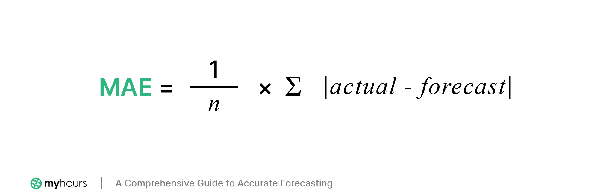 Mean Absolute Error Formula