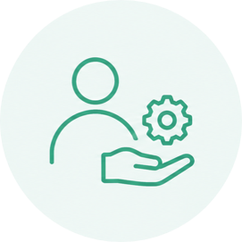 Icon for optimizing residual value.