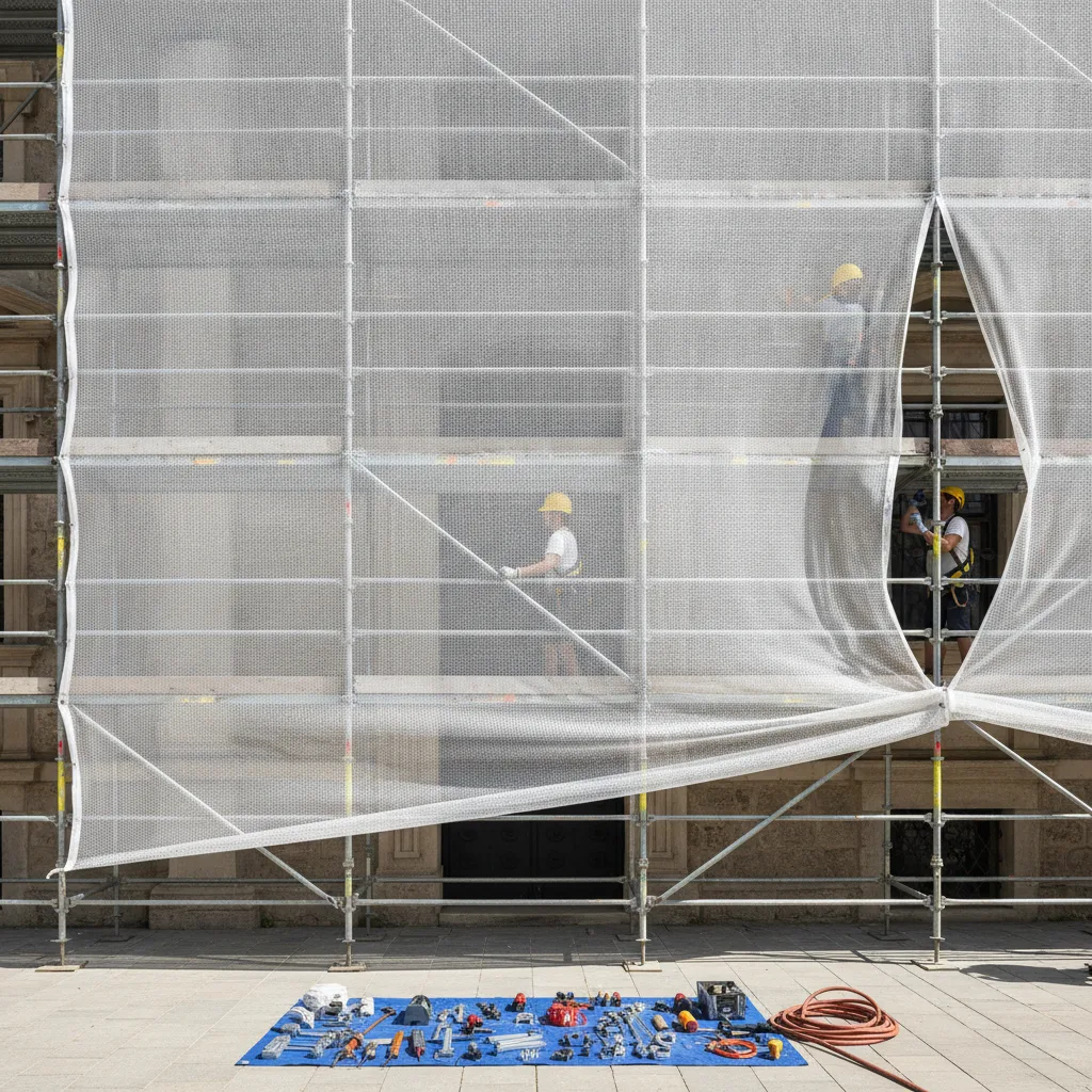 bâche microperforée façade immeuble