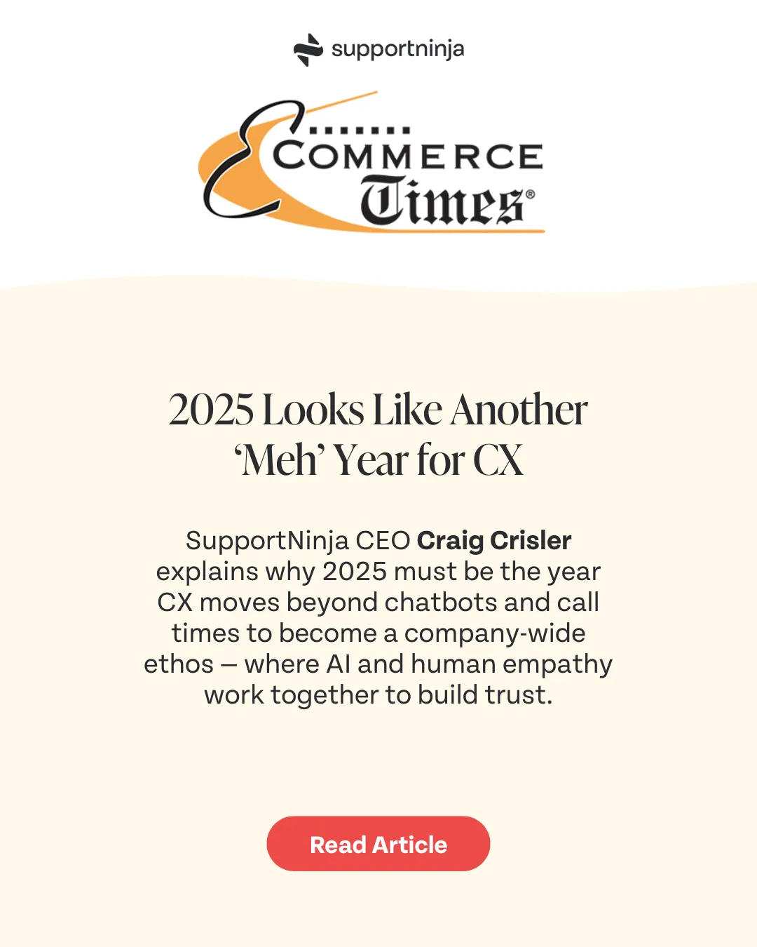 2025 Looks Like Another ‘Meh’ Year for CX