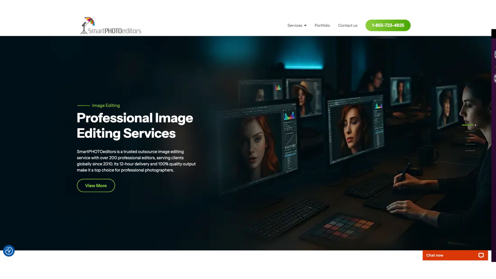 smart photo editors homepage screenshot