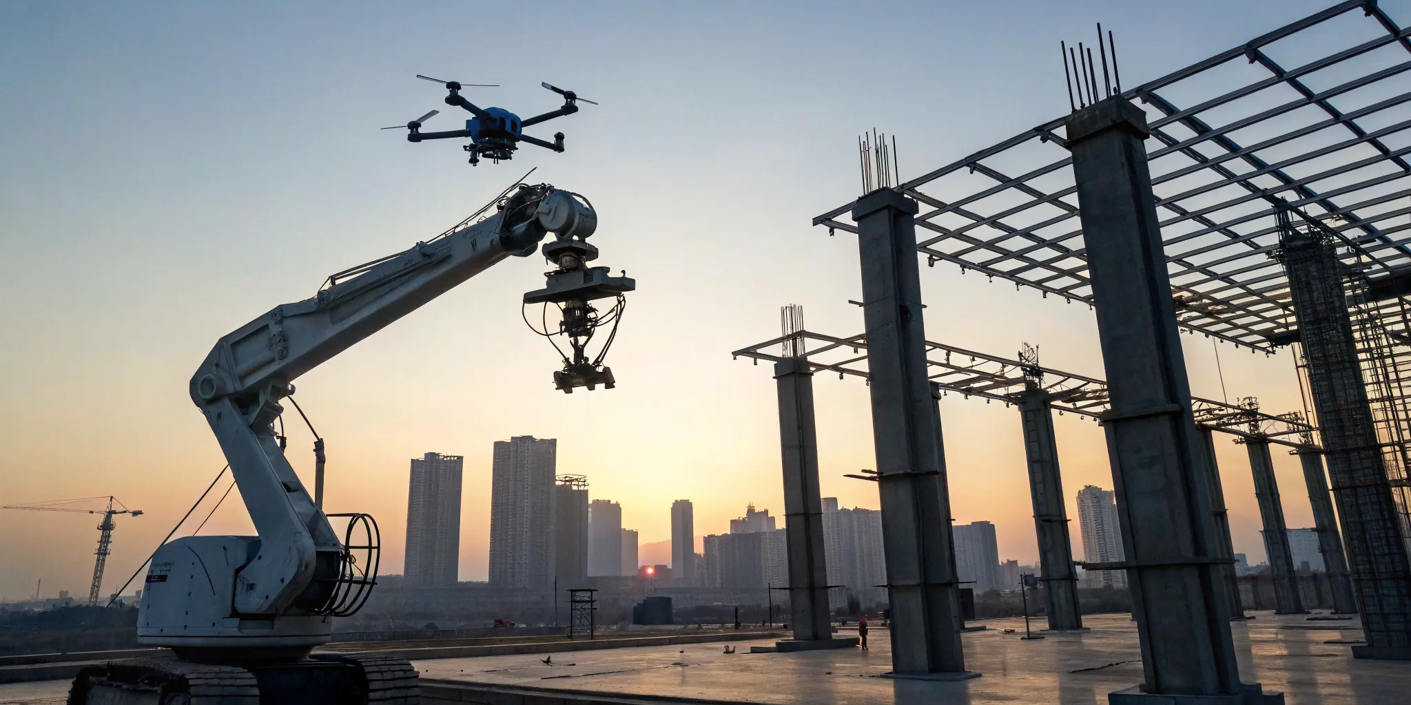 Construction robotics and drone tech trends.
