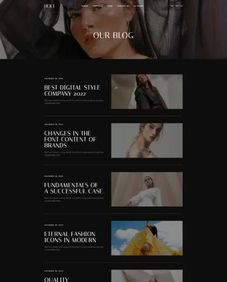 Project screens