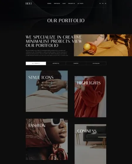Project screens