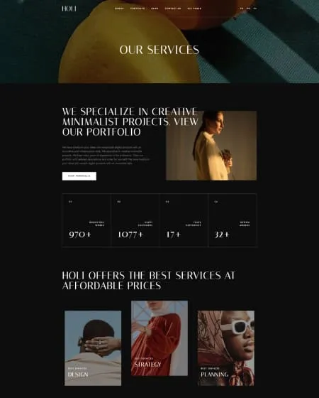 Project screens
