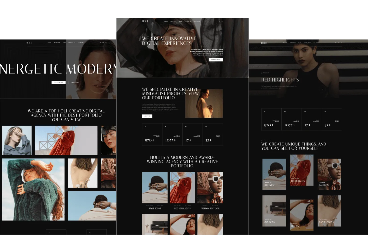 Project screens
