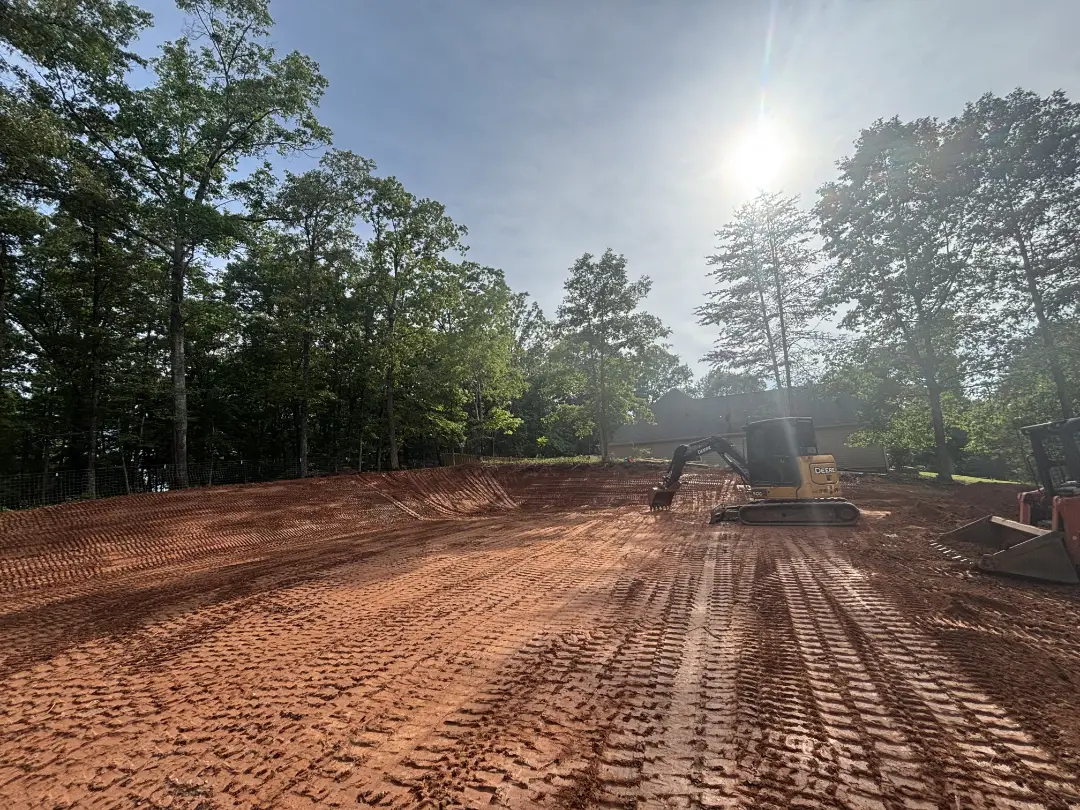 Pad graded and ready for home construction