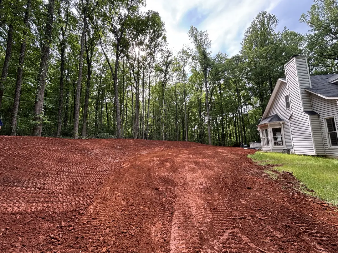 Backyard regraded for usability