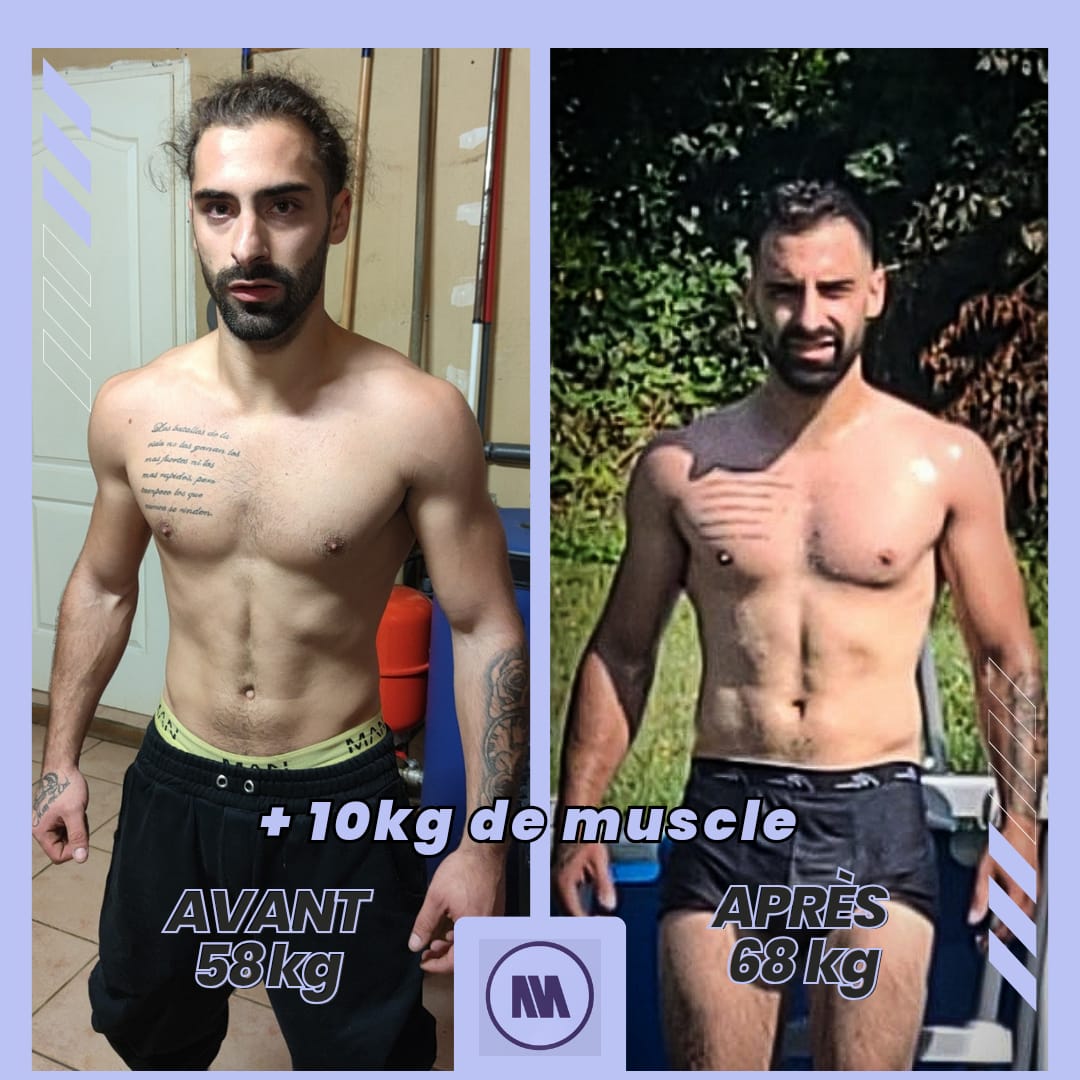Transformations physiques de coachés accompagnés par MY COACHING