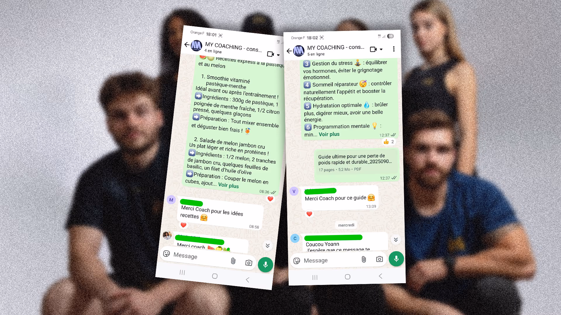 témoignages de coachés satisfaits par l'accompagnement MY COACHING