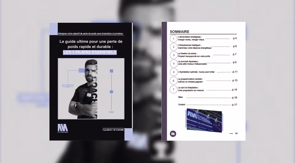 Aperçu du freebie, un e-book sur la perte de poids