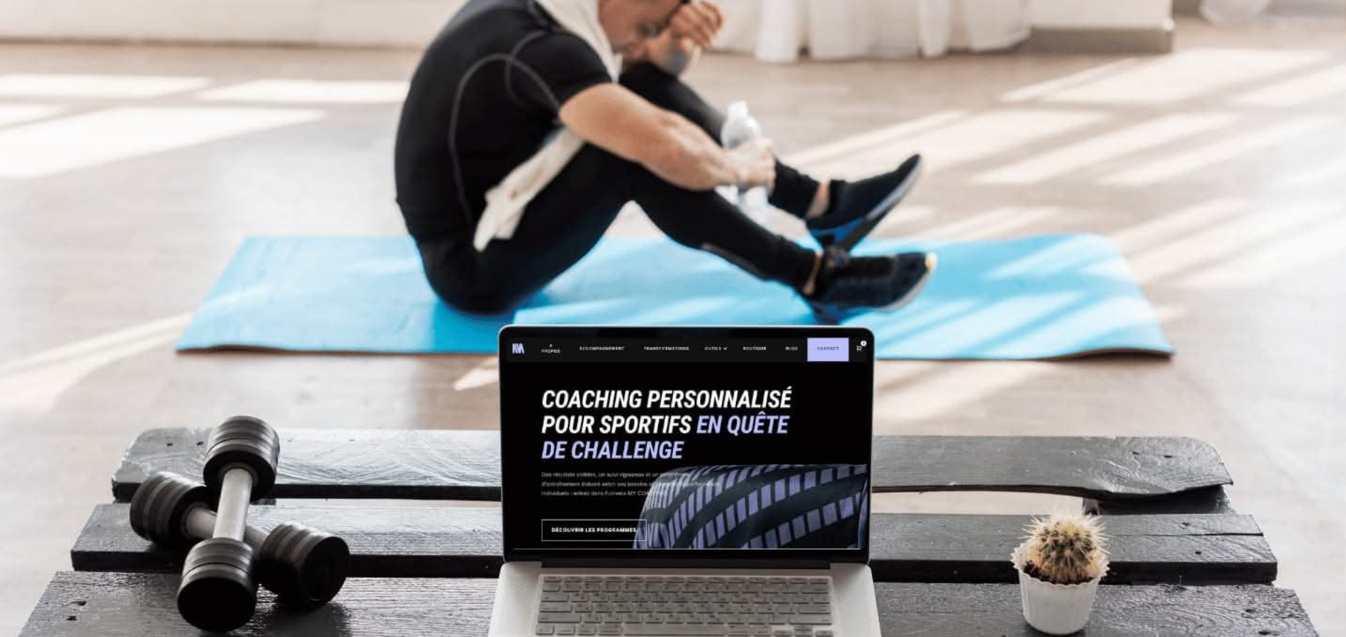 Une personne coaché à distance par un coach à distance