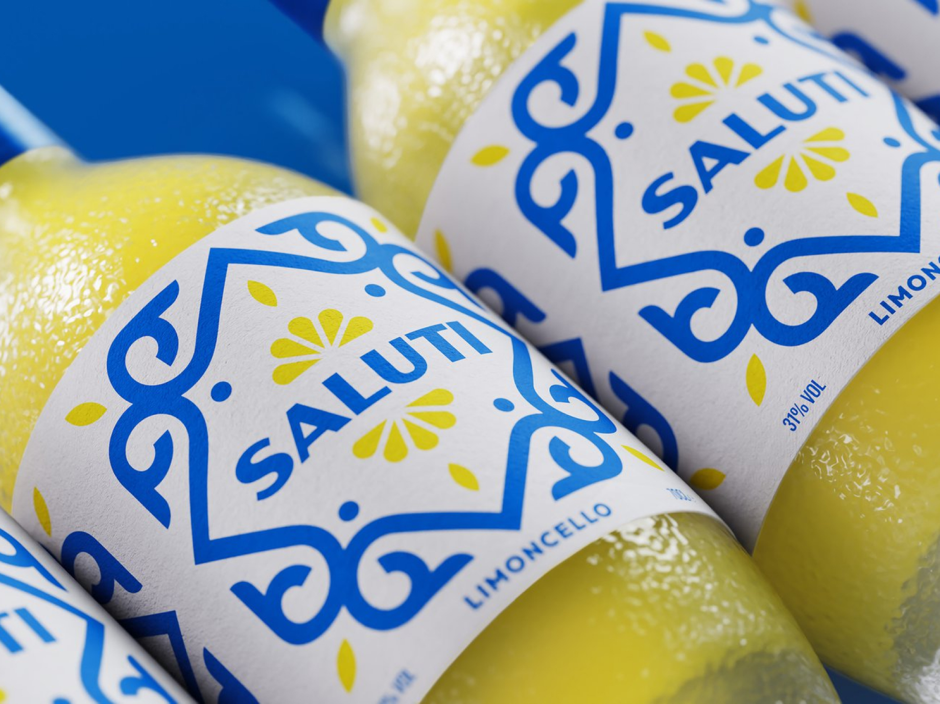 Unbound. Saluti typography system. Friendly expression brand visuals. Playful spirit brand logotype.