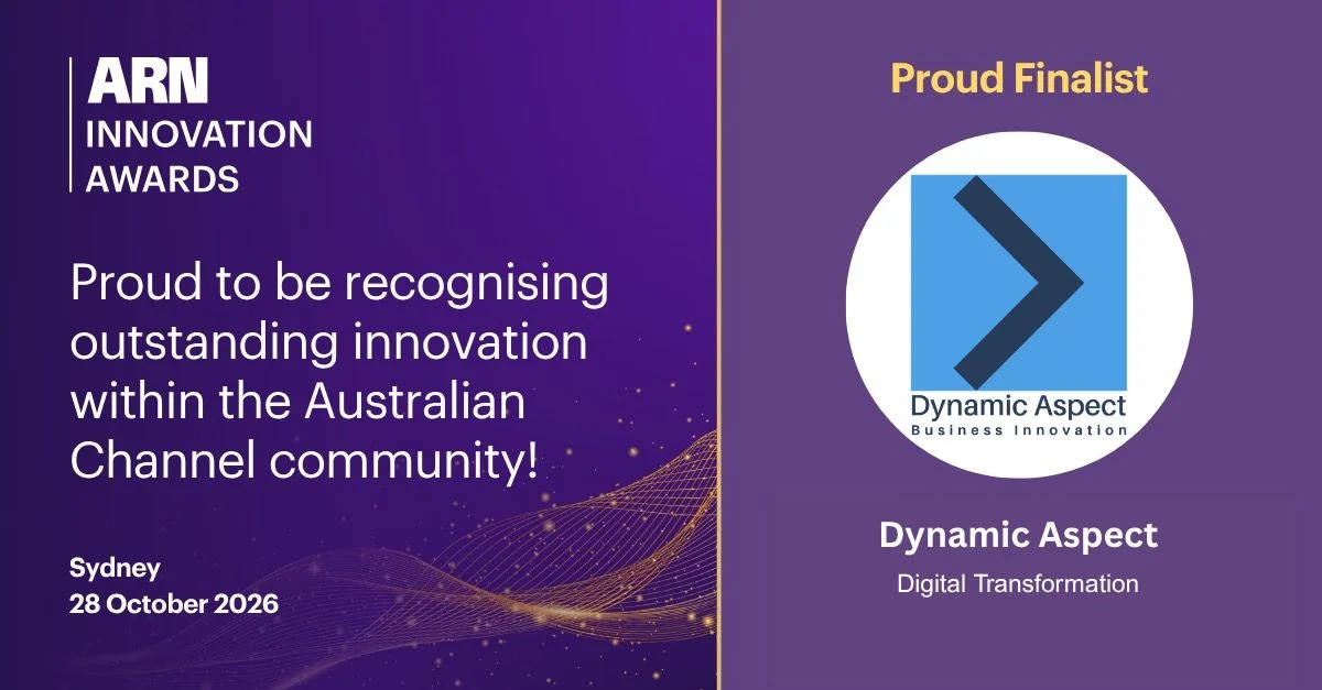 Dynamic Aspect named 2x ARN Innovation Awards Finalist