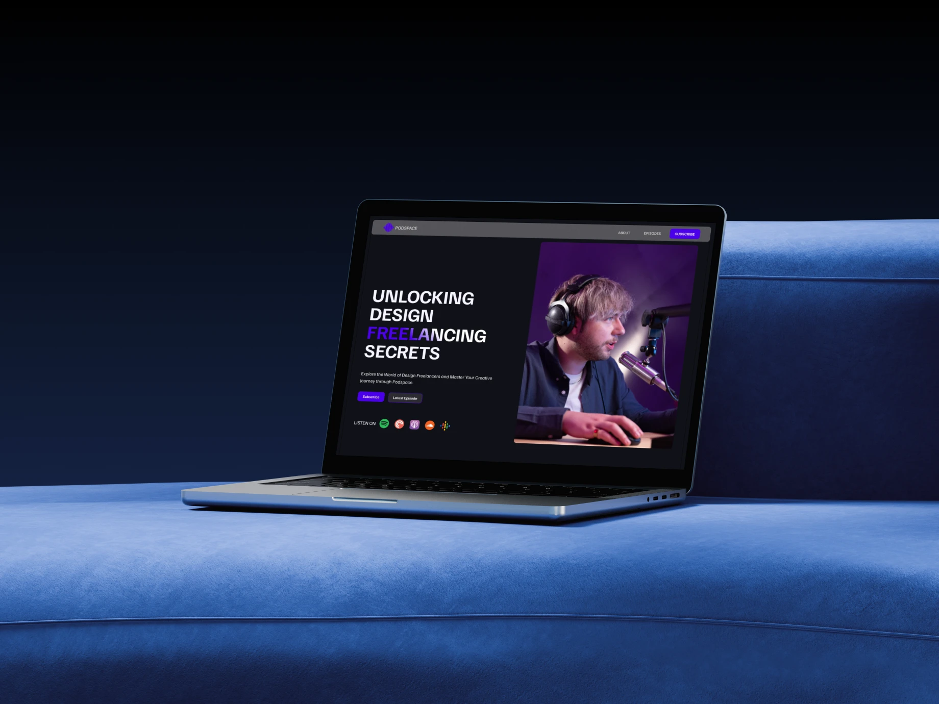 Jinisha portfolio website mockup