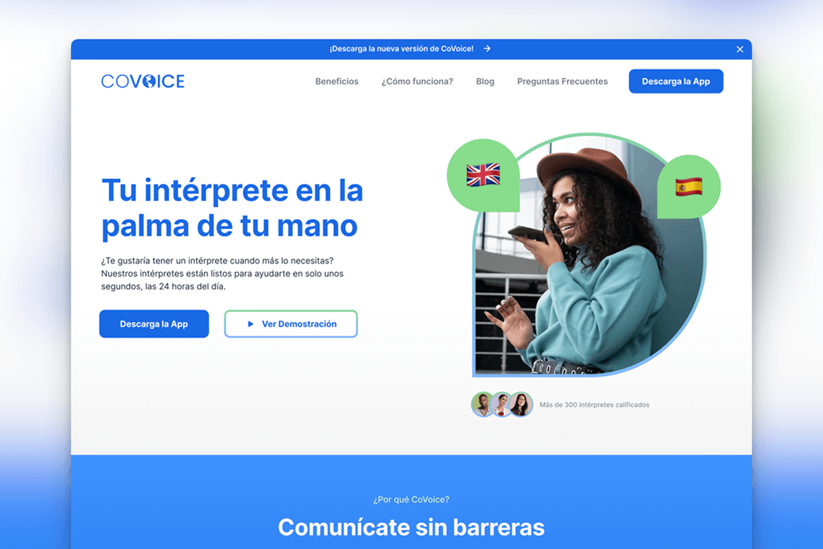 Baltazar-Rosiles- Covoice website concept