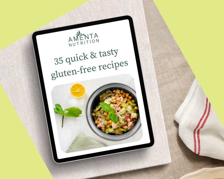 ipad with 35 gluten free recipes