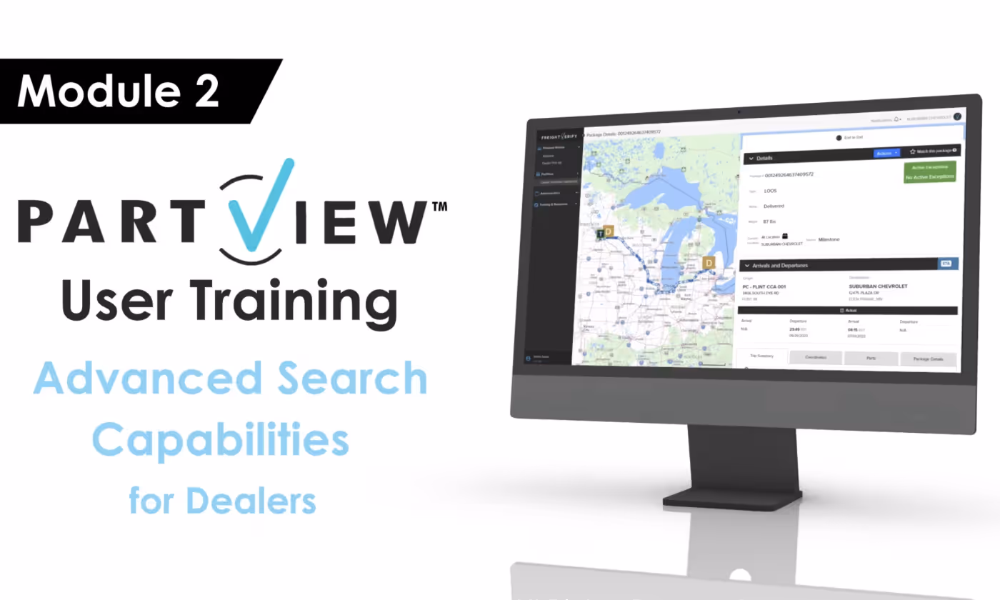 PartView User Training for Dealers Module 2