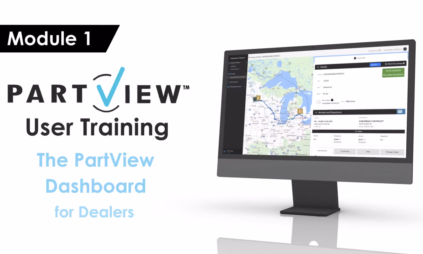 PartView User Training for Dealers Module 1