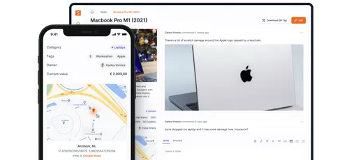 Shows how asset can be tracked in real time via GPS location.