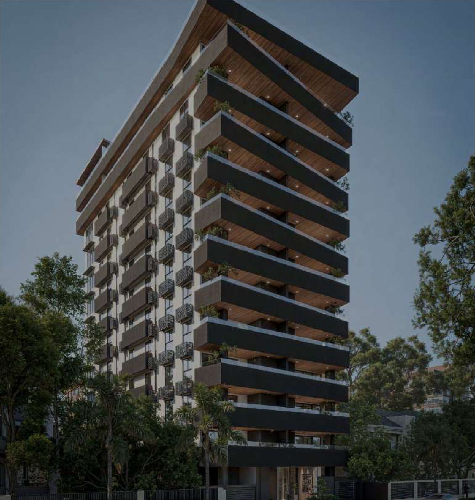 Fachada de la torre Millenia Bon Vivant en Evaristo Morales