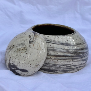 abstract painting with big brushstrokes and texture in shades of blue purple and green by artist kathleen Shanahan