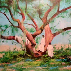 Handmade functional pottery in shades of sea green over stoneware with a nautical theme