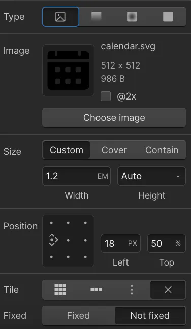 Kalender als Icon für Datepicker