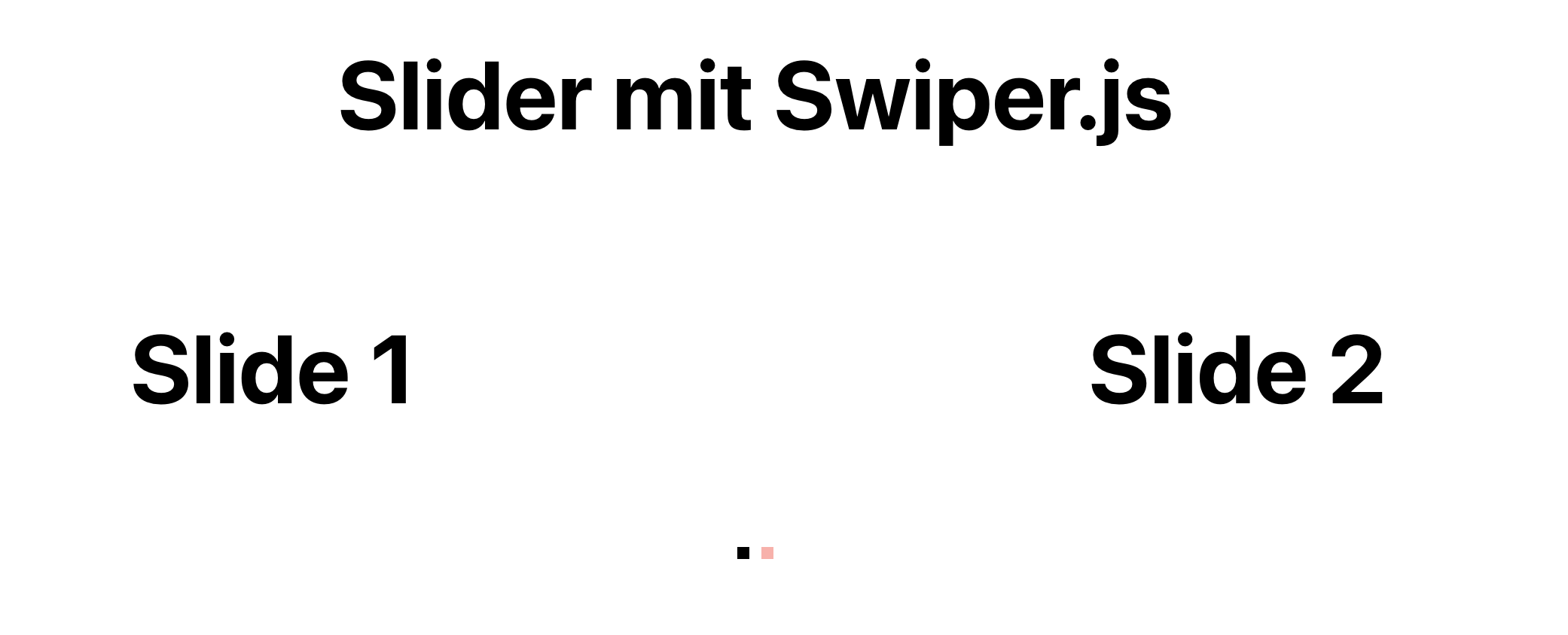 Slider mit Swiper.js