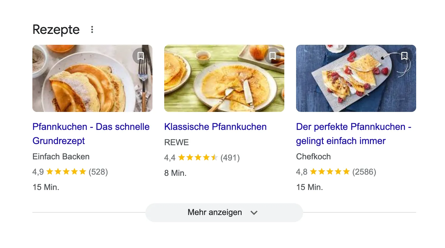 Rezepte Rich Snippets