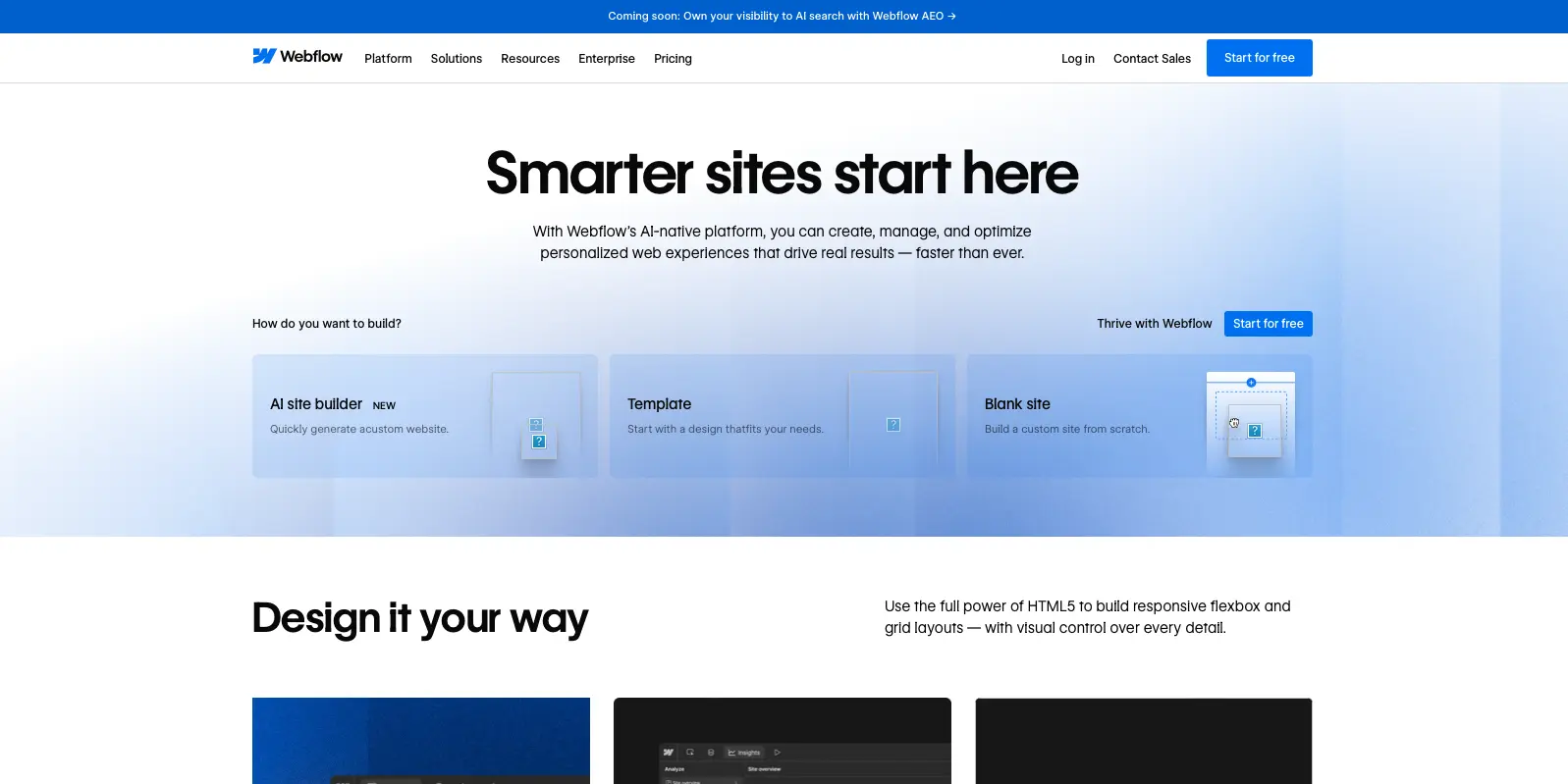 Webflow Website