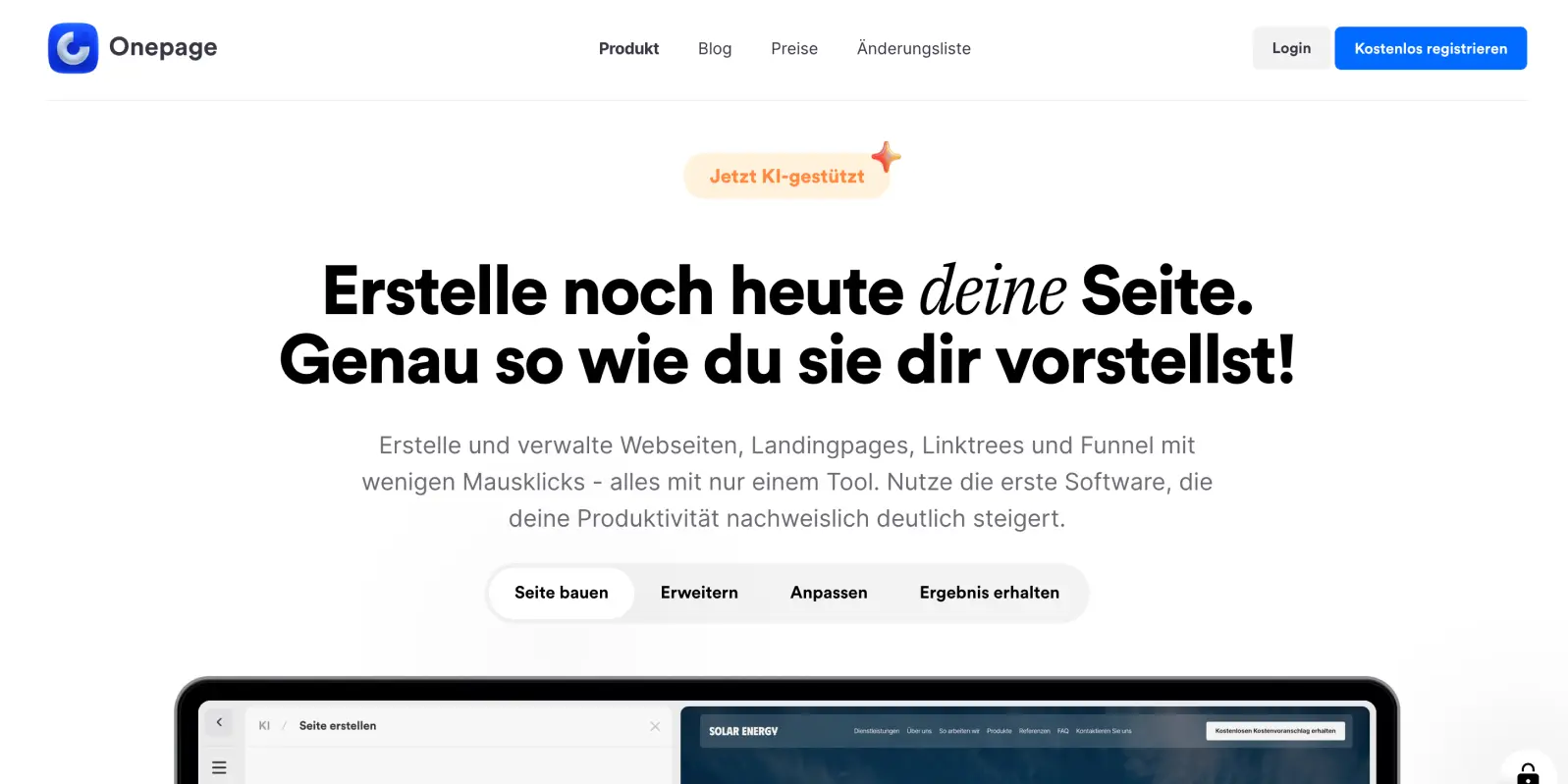 OnePage Website