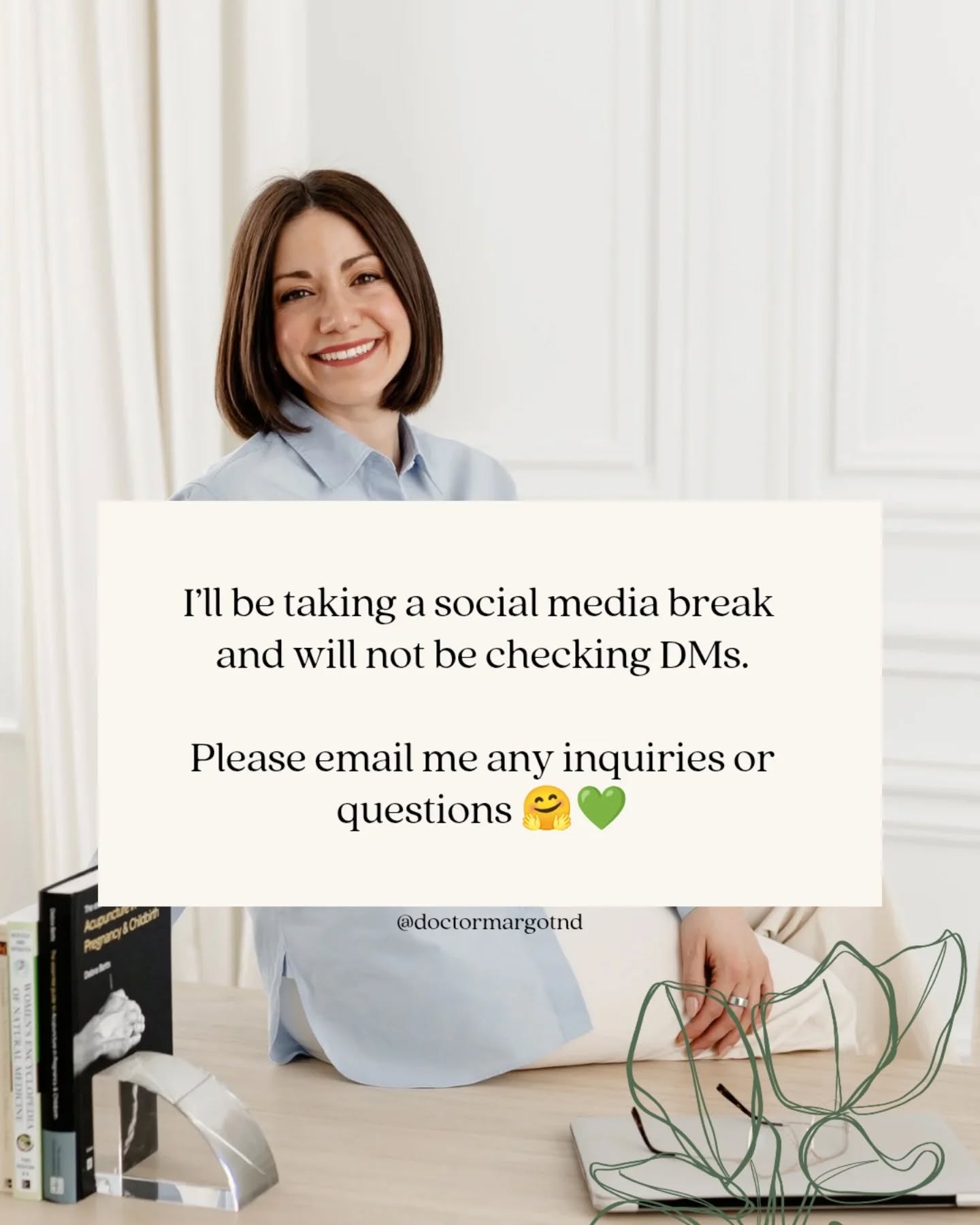 Find Doctor Margot ND on Instagram @doctormargotnd