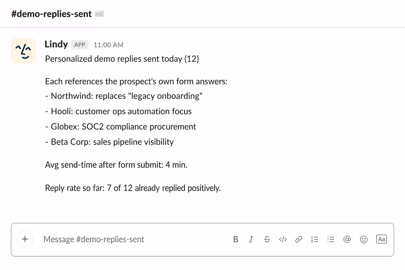 Every form lead gets a personal reply within minutes