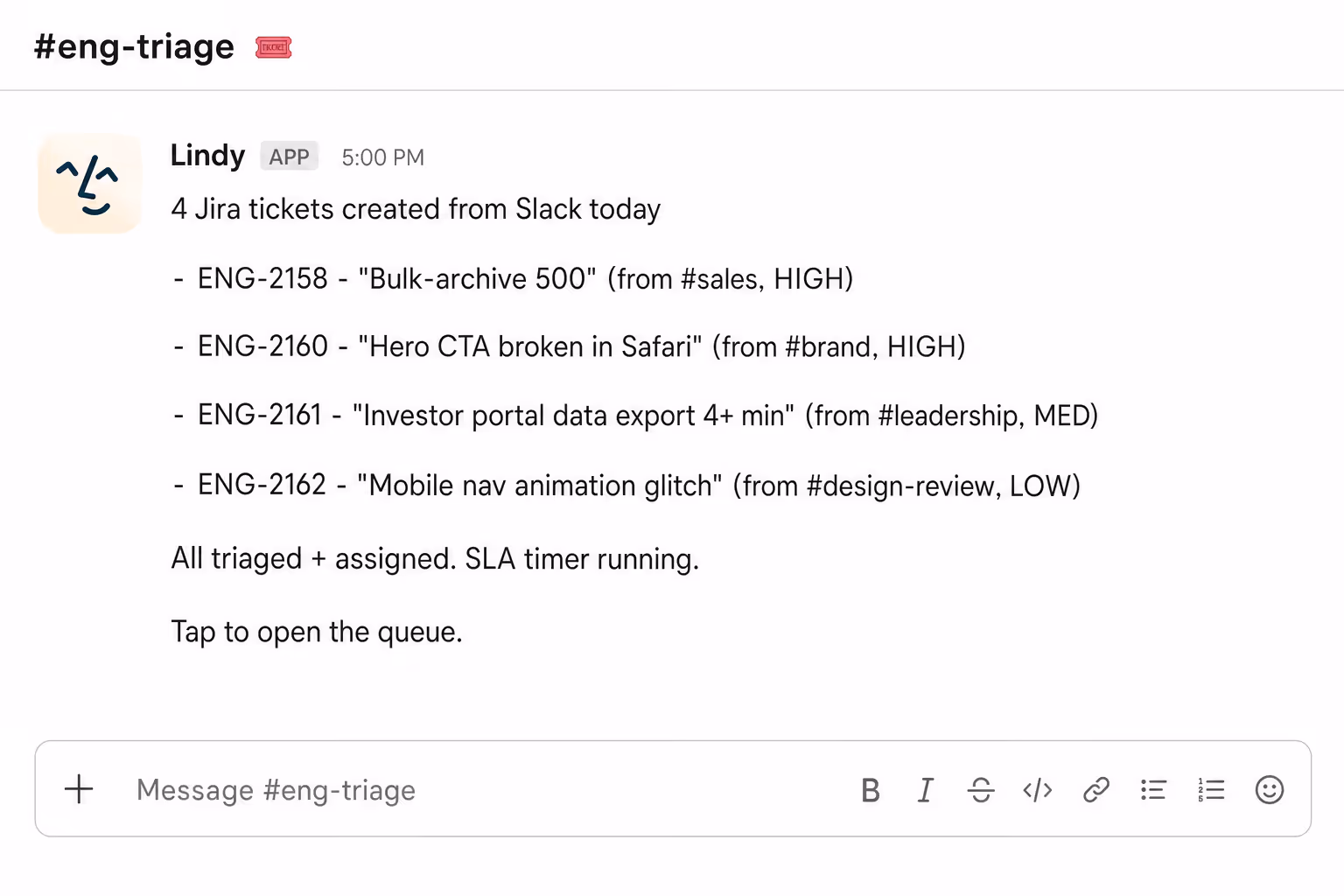 Bug reports stop dying in Slack threads