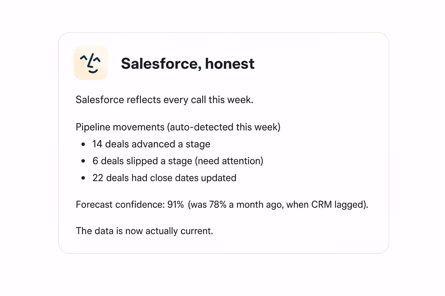An honest Salesforce, every day