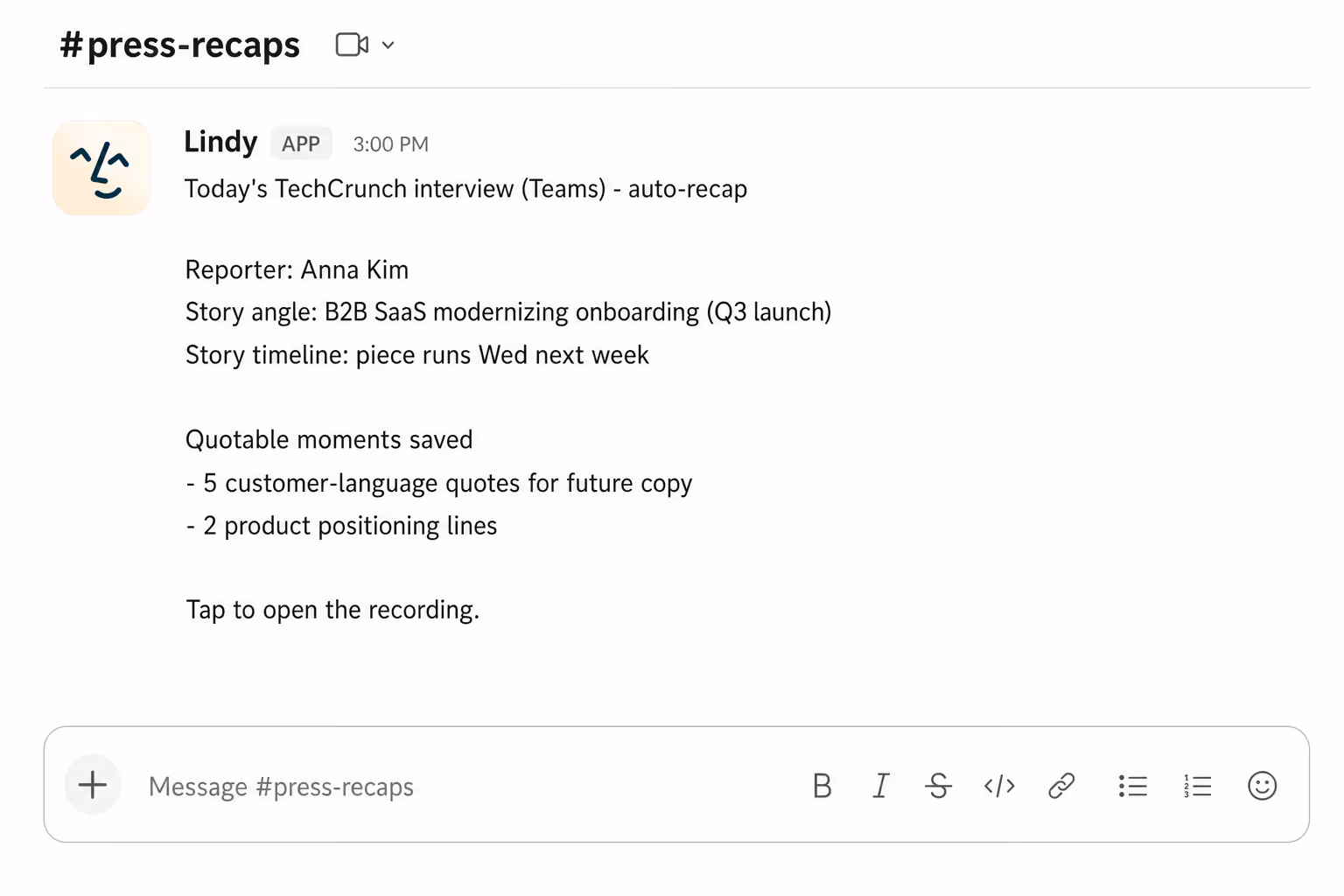 Capture decisions across cross-team Teams meetings