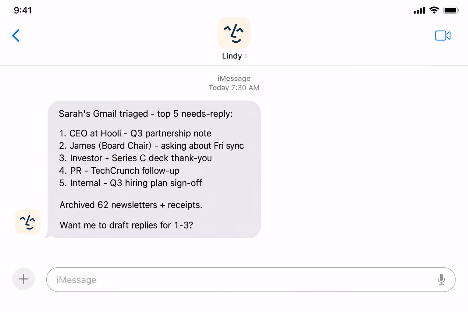 Triage your boss's inbox before they open it