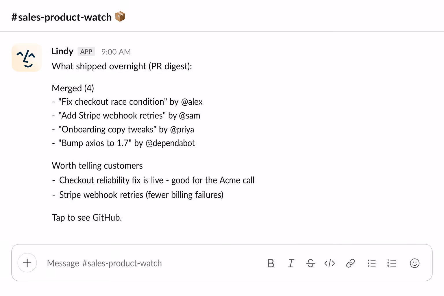 Know what shipped before a customer asks