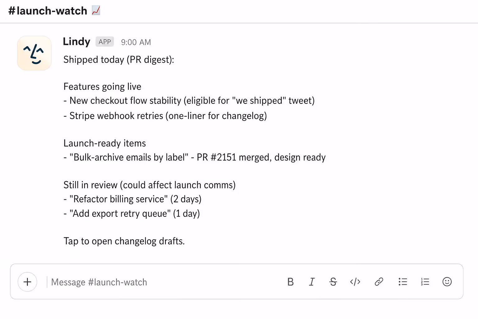 Know what is launch ready, every morning