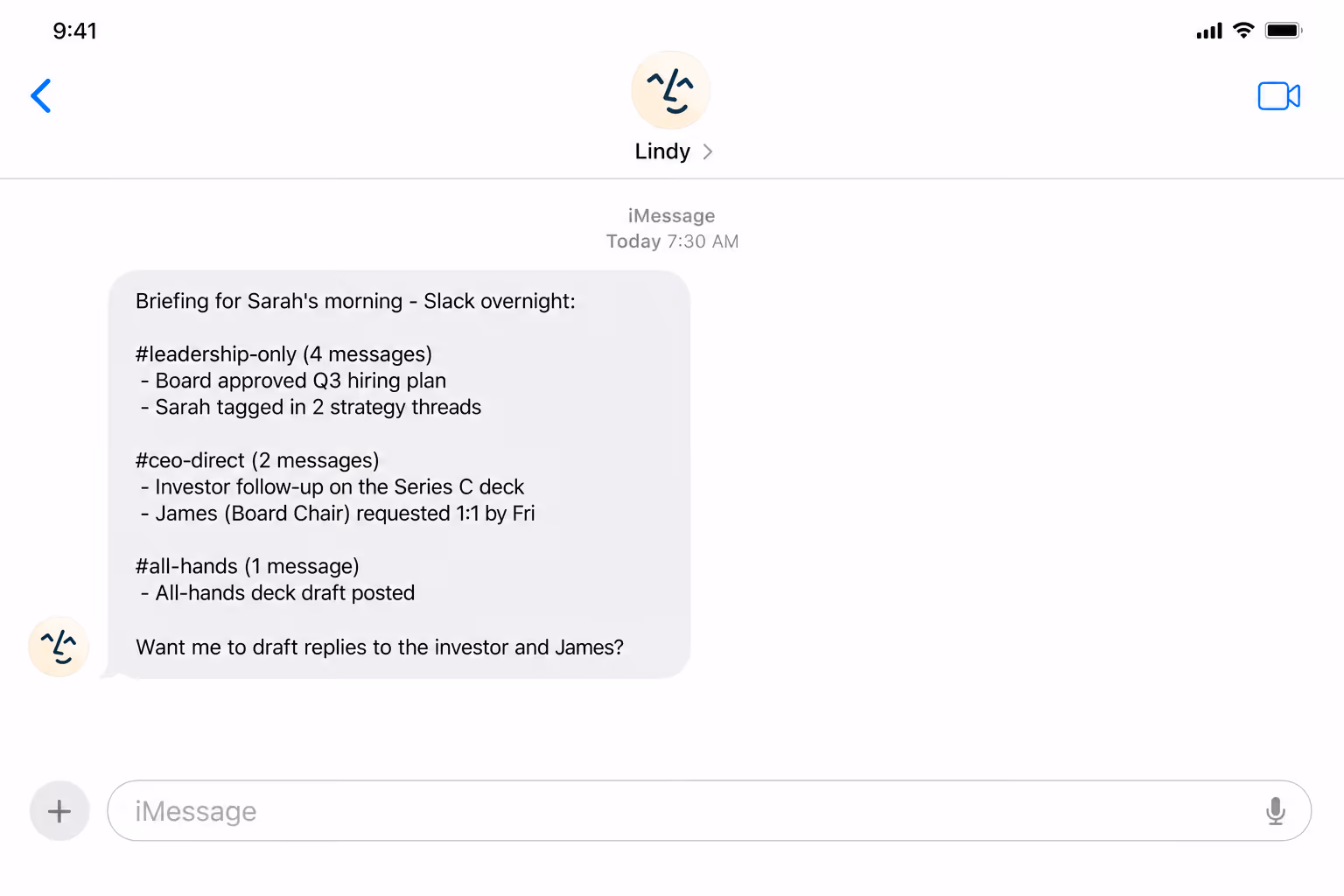 Skim the channels your boss missed in one message