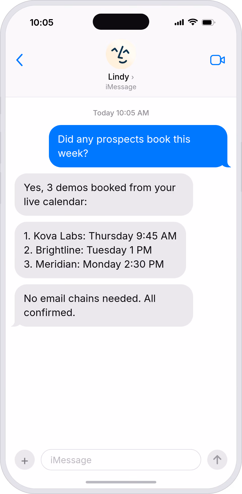 Book buyers without losing a day to scheduling