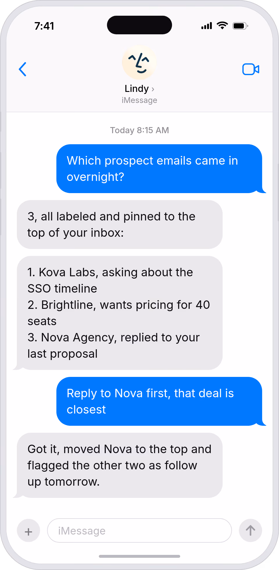 Open Gmail to deal emails first