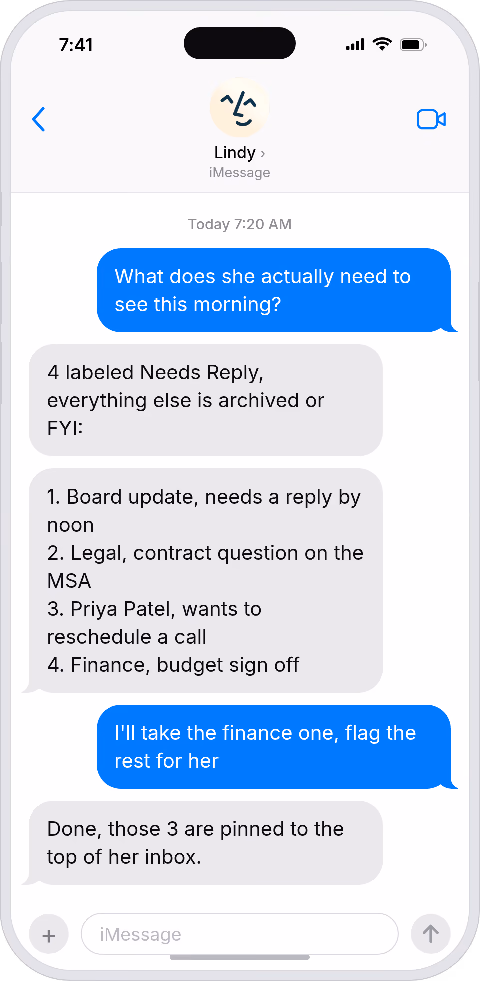 Triage your boss's inbox before they open it