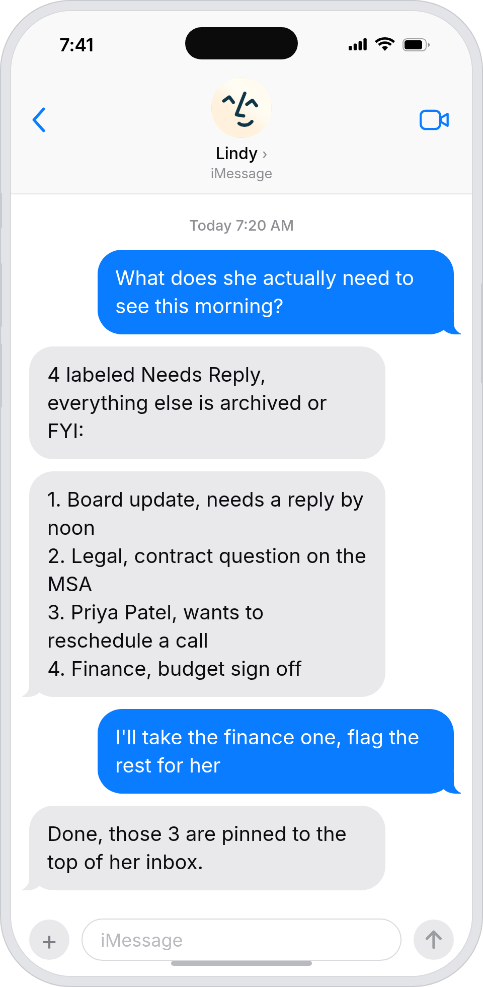 Triage your boss's inbox before they open it
